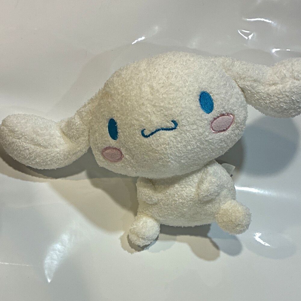 Sanrio Cinnamoroll Dog Plush Stuffed Animal, White Blue Pink